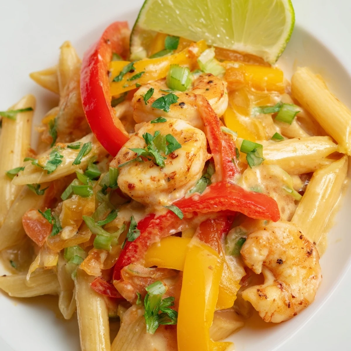 Creamy Jamaican Shrimp Rasta Pasta