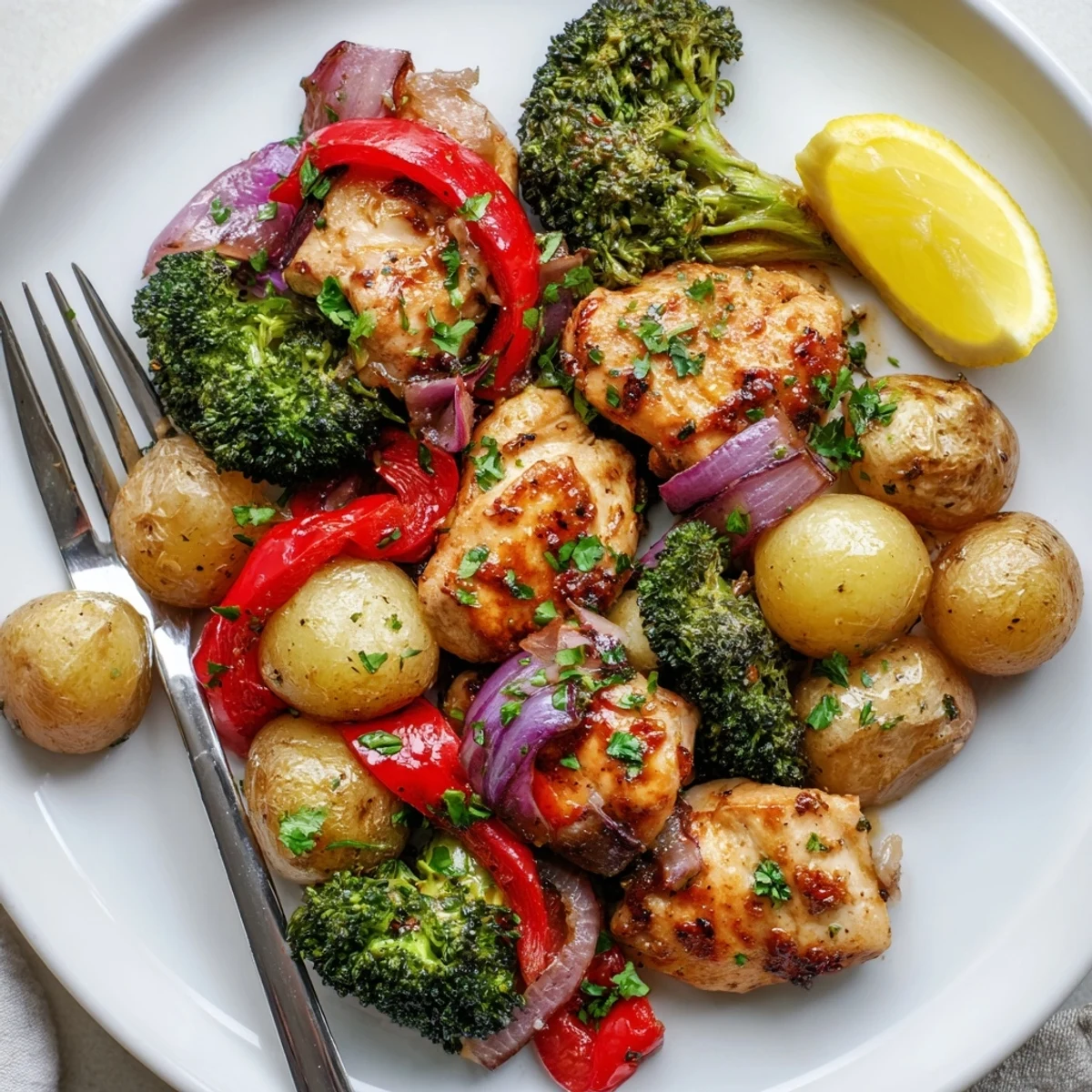 Savory Lazy Gourmet Chicken & Vegetable One-Pot, perfect for effortless weeknight dinners.