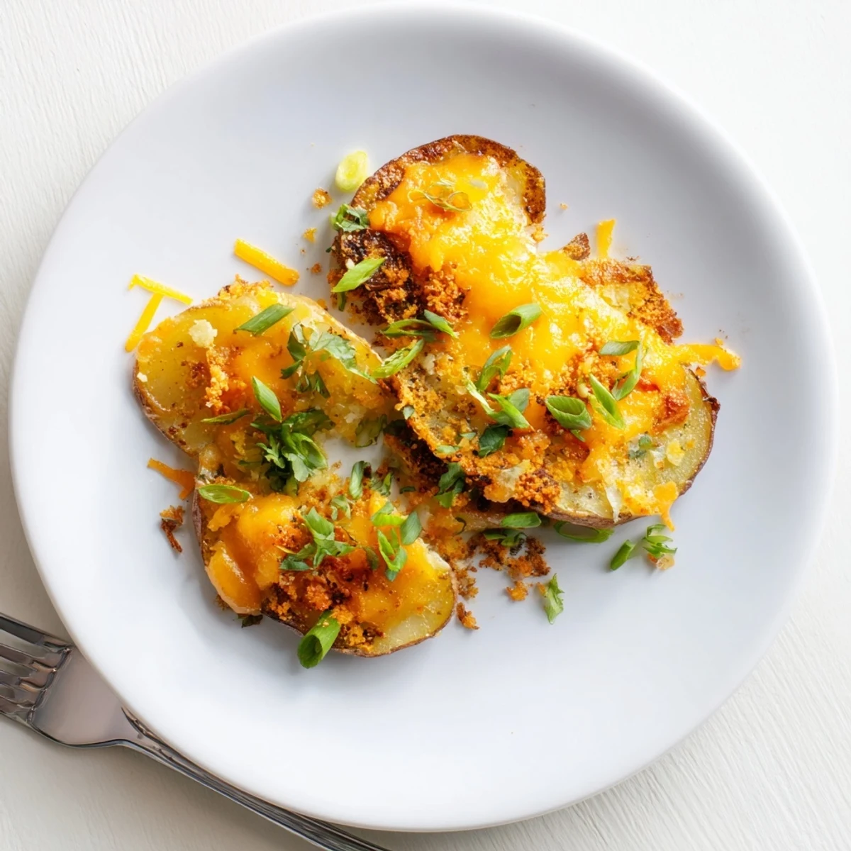 Smashed Green Onion Potato Bombs