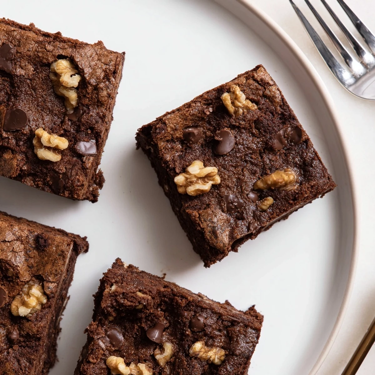 Rich zero-waste brownies featuring nut-milk pulp and luscious chocolate chips.  