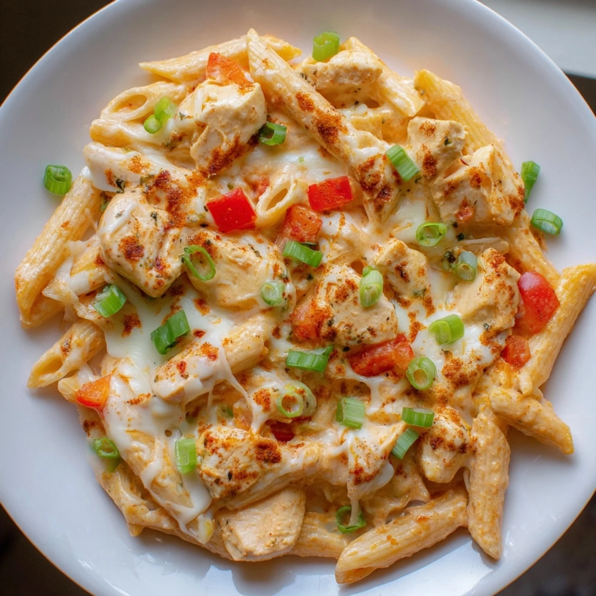 Buffalo Chicken Pasta Skillet