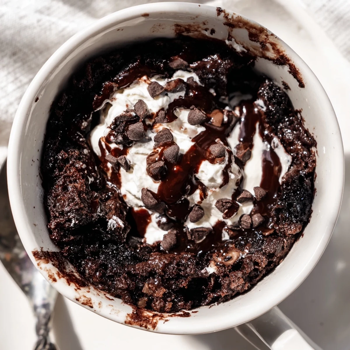 Indulge in a quick and easy Oreo mug cake, a single-serve chocolate dessert, perfect for late nights.