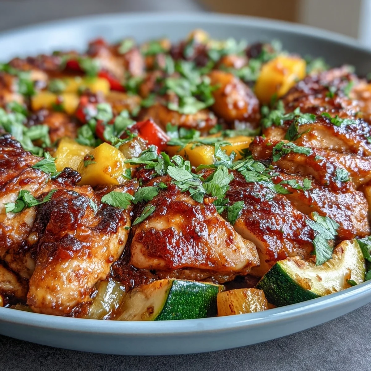 One-Pan Mango Chili Chicken