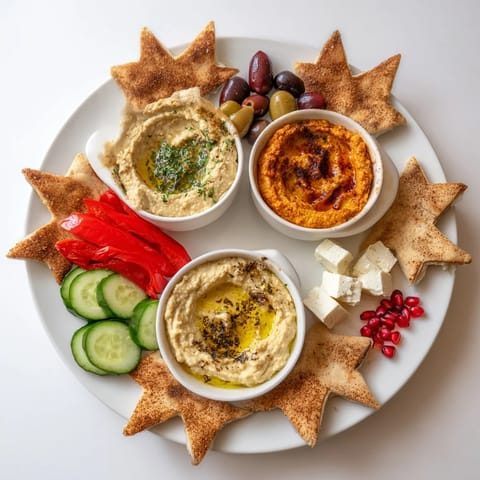 Three Kings Star Pita Board