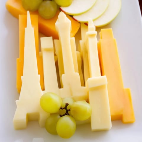 Skyline Silhouette Cheese Platter