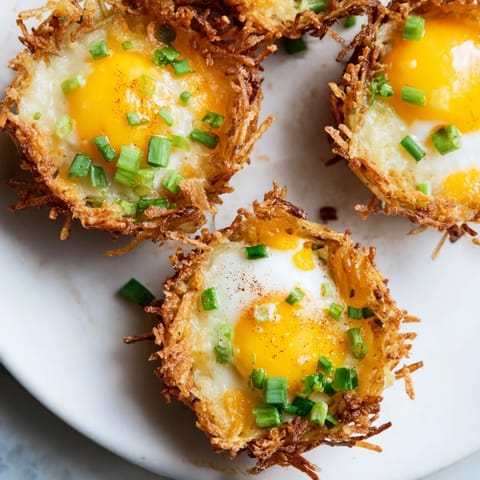 Crispy Hashbrown Egg Nests
