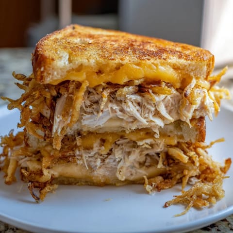 Crispy Shallot Chicken Cheese