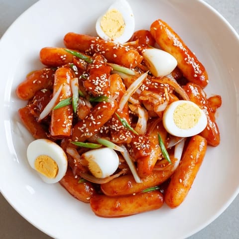 Chewy Spicy Korean Tteokbokki
