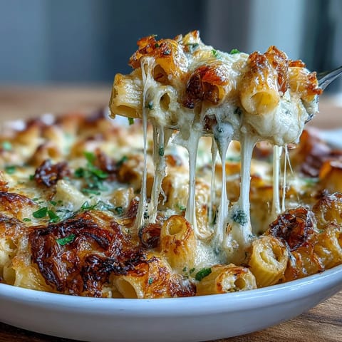 French Onion Pasta Bake