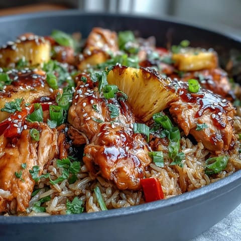 Pineapple Chicken Rice Bake
