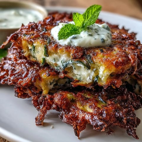 Zucchini Fritters with Feta