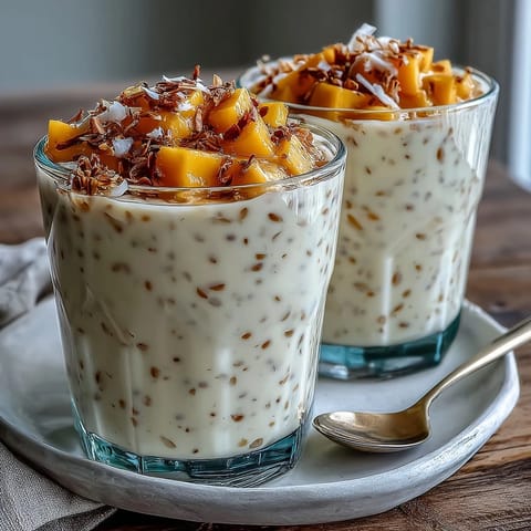 Mango Coconut Chia Smoothie