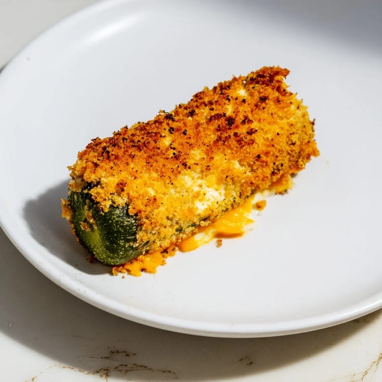 Melted cheese hugs the tangy dill pickles in these delicious Crispy Cheese-Wrapped Pickle Ornaments.