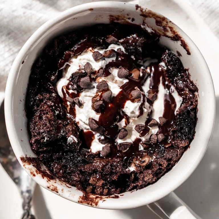 Indulge in a quick and easy Oreo mug cake, a single-serve chocolate dessert, perfect for late nights.
