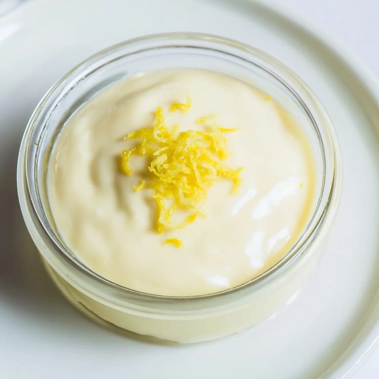 Enjoy creamy 3-Ingredient Lemon Posset, chilled and ready with a perfect, elegant dessert creation.