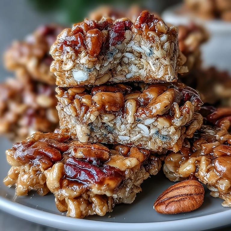 Chunky granola clusters packed with hearty oats, mixed nuts, and coconut, baked until crisp and golden—ideal for topping yogurt or enjoying on the go.