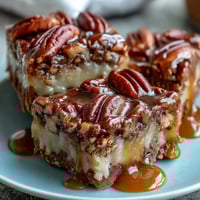 Kentucky Derby Pecan Pie Bars with Brown Sugar Crust in a golden, gooey bar form, perfect for parties or potlucks.