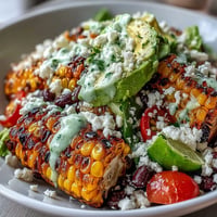Vibrant grilled corn and black bean taco salad bursting with fresh, colorful summer flavors.